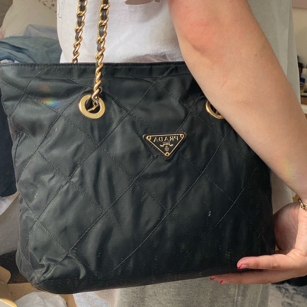 Authentic Prada Tessuto Chain Purse